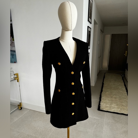 Alessandra Rich padded shoulder blazer dress - Picture 1 of 10